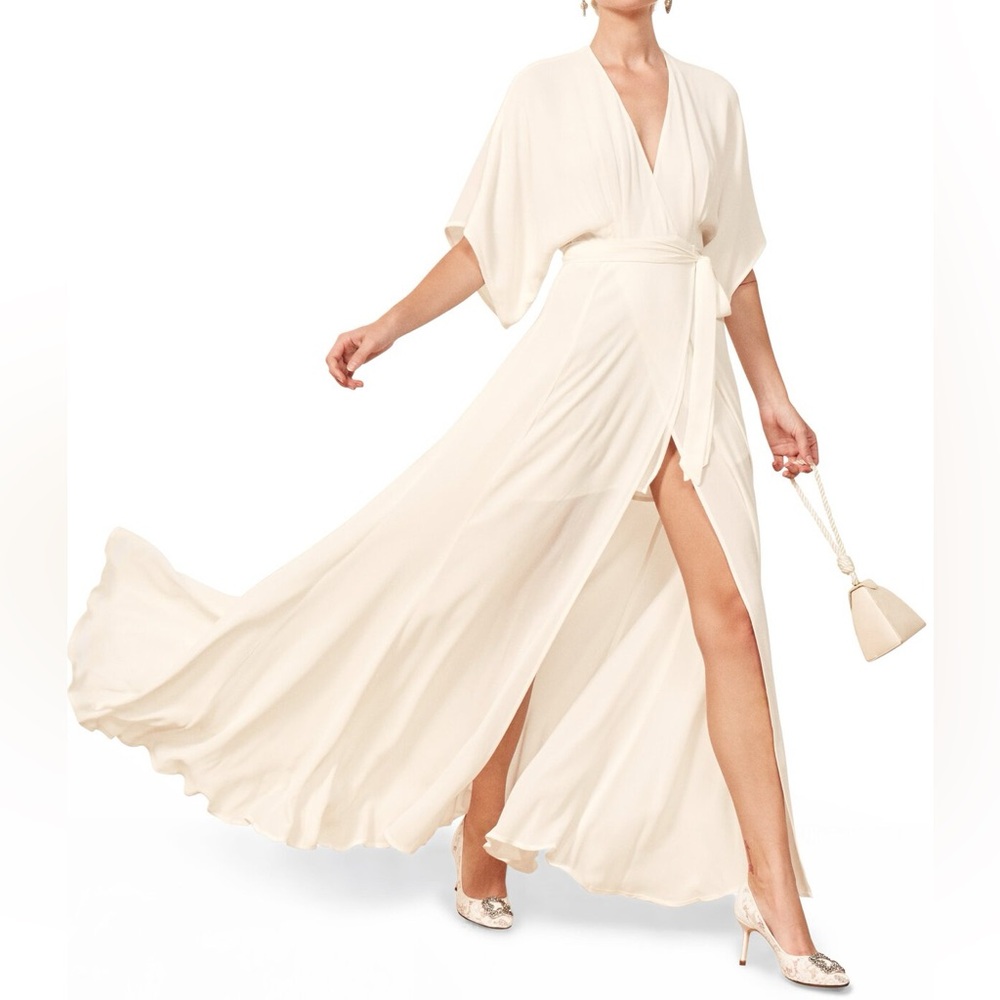 BNWT Reformation Winslow Dress (Ivory, L) - Picture 5 of 6